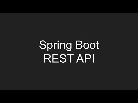 Видео: Создание REST приложения с использованием Spring