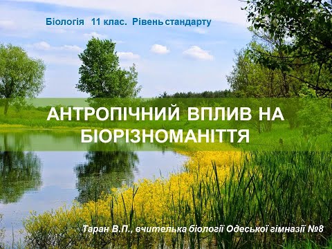 Видео: Антропічний вплив на біорізноманіття