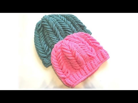 Видео: Шапочка крючком для начинающих/crochet hat