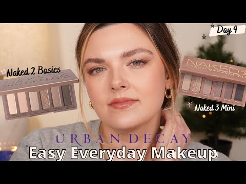 Видео: Палетки на 12 дней! Простой, естественный, повседневный макияж: Urban Decay Naked 2 Basics и Nake...