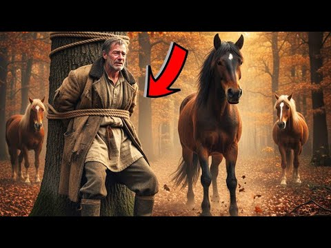 Видео: Связанный в лесу фермер был спасён дикими лошадьми. То, что произошло потом, разобьёт вам сердце!