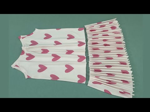 Видео: Очень простой крой и шитье детского платья / Для девочек 6-7-8 лет / Дизайн платья