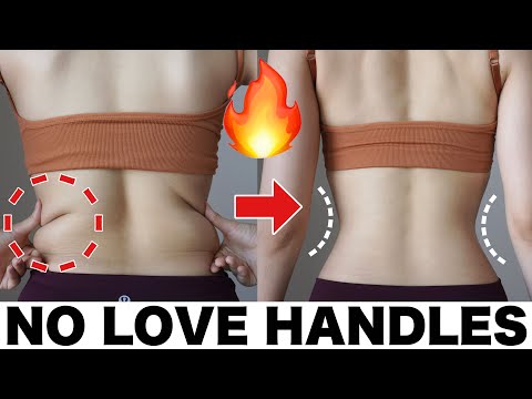 Видео: Love Handle Workout | 8 минут домашней тренировки для сжигания живота и косых мышц живота