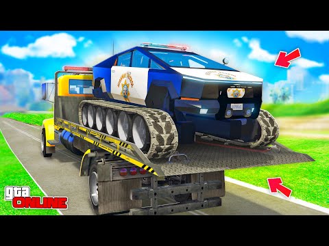 Видео: УГНАЛ ПОЛИЦЕЙСКИЙ КИБЕРТАНК НА ГУСЕНИЦАХ! БИТВА ЭВАКУАТОРОВ В ГТА 5 ОНЛАЙН | НАШЕЛ 3 ТАЧКИ