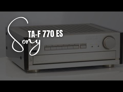 Видео: Sony TA F 770 ES  Коротке відео, на жаль без музики (