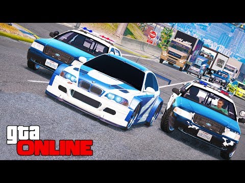 Видео: ПОГОНЯ ЗА BMW M3 GTR ИЗ ИГРЫ NEED FOR SPEED: MOST WANTED! ПОЛИЦЕЙСКИЕ ПОГОНИ В ГТА 5 ОНЛАЙН!