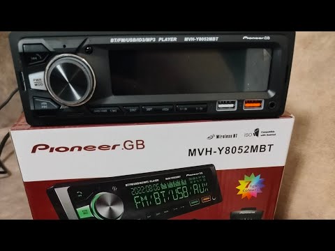 Видео: Обзор магнитолы pioneer GB MVH-Y8052MBT лучшая за эту цену!