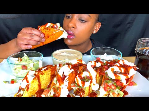 Видео: ASMR MUKBANG ЗАГРУЖЕННЫЙ СЫР НАЧО + РАНЧ ХРУСТЯЩИЕ ТАКОС ЗВУКИ ПОЕДАНИЯ NO TALKING 먹방 EATING SHOW