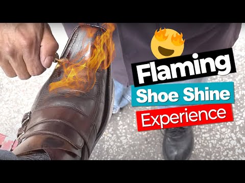 Видео: ASMR Shoe Shine FIRE - Пламя и плавление чернил #asmr #shoeshine
