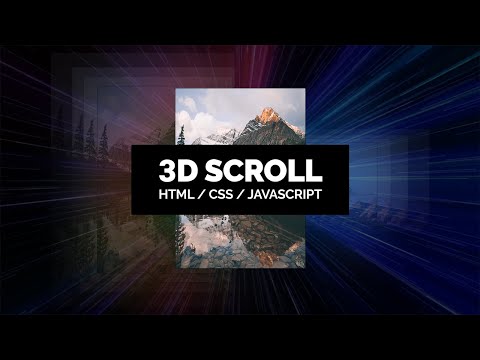 Видео: Создание сайта с крутой 3D анимацией прокрутки (HTML CSS JavaScript)