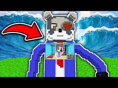 Видео: ДОМ ВНУТРИ РАКУН ПРОТИВ ЦУНАМИ В МАЙНКРАФТ ФИЛЬМ SCP СИРЕНОГОЛОВЫЙ ХАГГИ ВАГГИ ТРОЛЛИНГ MINECRAFT