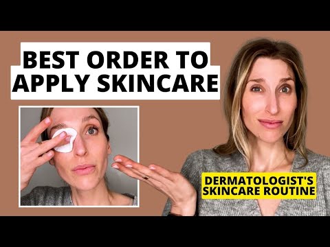Видео: Дерматолог делится лучшим порядком нанесения средств по уходу за кожей (вечерний уход за кожей)