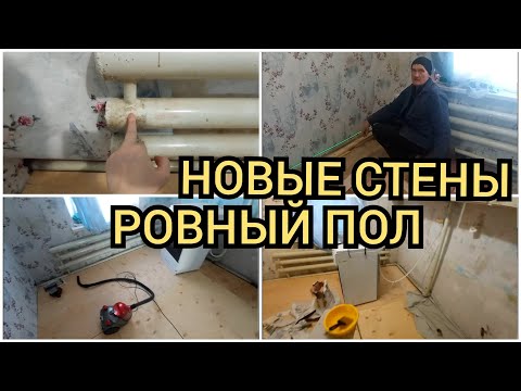 Видео: Ремонт пола на кухне. Как выровнять деревянный пол в старом доме. Бюджетный ремонт. Влог