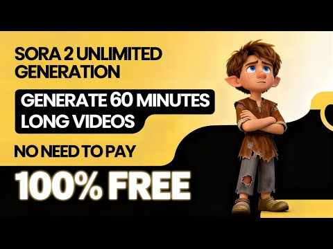 Видео: Создавайте неограниченное количество видео с БЕСПЛАТНЫМ Sora 2 | Создавайте 60-минутные видео с п...