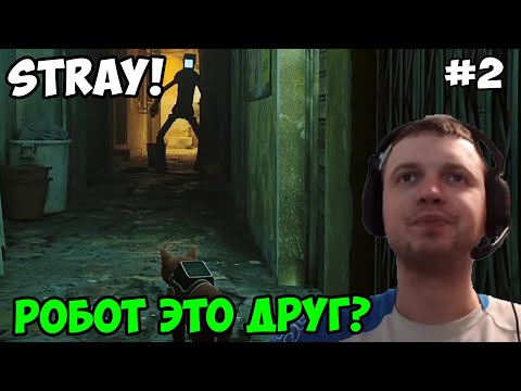 Видео: Папич играет в Stray! Робот это друг? 2
