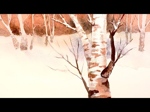 Видео: Берёза Акварелью и многое другое.