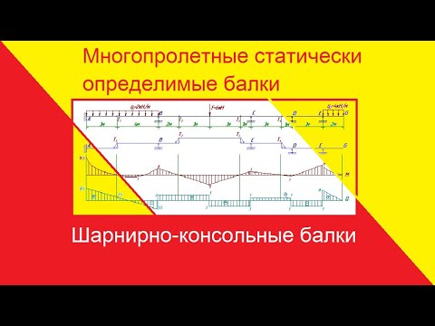 Видео: Многопролетные статически определимые балки