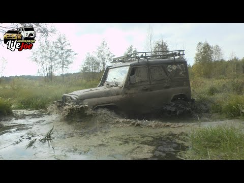 Видео: УАЗы на тракторах радуют проходимостью на бездорожье. off road выезд в Левашово. Часть 2