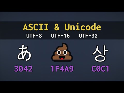 Видео: Как компьютеры хранят текст — ASCII, Unicode, UTF-8, UTF-16 и UTF-32