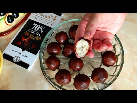 Видео: Кокосовые конфеты с шоколадом. Простой и полезный рецепт из трех ингредиентов.
