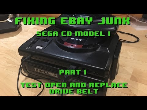 Видео: Ремонт хлама с eBay — Sega CD Model 1 — Часть 1. Ремонт приводного ремня