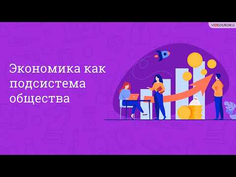 Видео: «Экономика как подсистема общества». Новый видеоурок по обществознанию