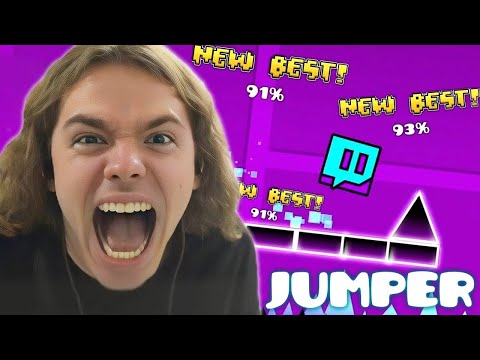 Видео: ФЫВФЫВ ПЫТАЕТСЯ ПРОЙТИ JUMPER В GEOMETRY DASH 🤣