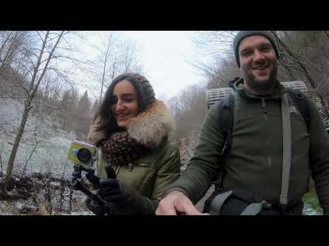 Видео: Скелі «Протяте Каміння» і «Соколине Око»,  Смугарські водоспади. березень 2017