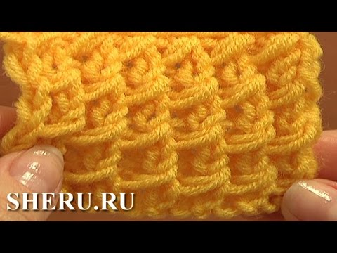 Видео: Knitting Stitch Pattern For Beginners Урок 3 Узор чешуйки