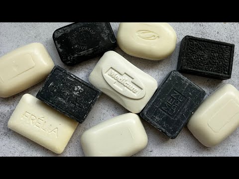 Видео: ASMR soap/ Dry soap cutting 🤍🖤🤍🖤🤍/ Резка сухого мыла