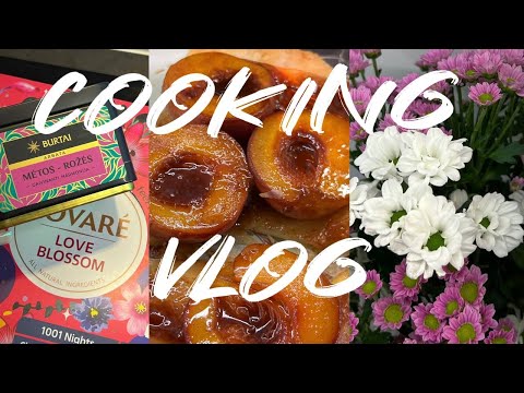 Видео: ✧ Готовим пирог с персиками + моя коллекция чая ✧