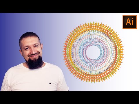 Видео: Крутые радиальные узоры в иллюстраторе всего за несколько секунд