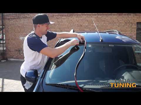 Видео: Установка уплотнителя лобового стекла на примере Лада Ларгус. Подходит для Весты, Хрей, Гранты.