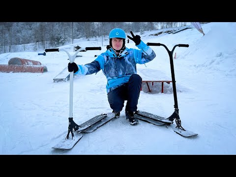 Видео: ТРЮКИ на СНЕЖНОМ САМОКАТЕ | Eretic Snowscoot