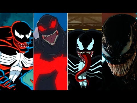 Видео: Эволюция Венома в мультфильмах и кино/Evolution  of Venom in Movies and Cartoons (1994-2021)