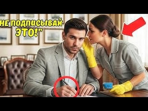 Видео: Бедная уборщица прошептала миллионеру: «НЕ ПОДПИСЫВАЙ ЭТО», и то, что он сделал, удивило всех...