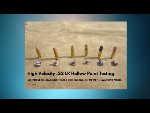 Видео: Тестирование высокоскоростных пуль с полым наконечником .22 LR