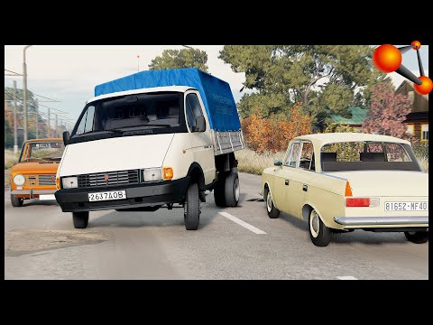 Видео: ШАШКИ На ГАЗЕЛИ! Она МОЖЕТ ВСЁ! - BeamNg Drive