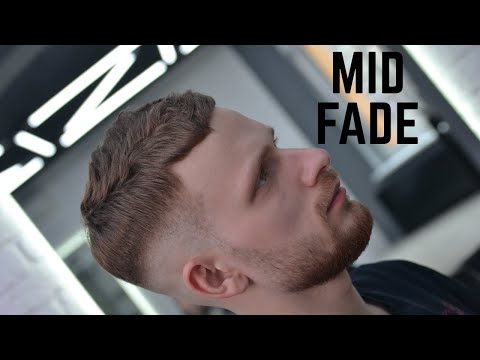 Видео: Мужская стрижка Mid Fade  Самая популярная мужская стрижка