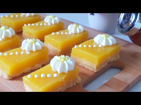 Видео: Лимонное Пирожное Рецепт к Чаю / Lemon Bars recipe