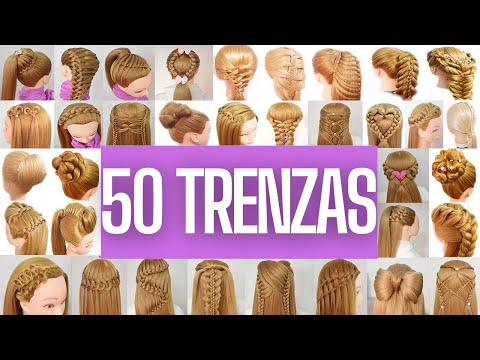 Видео: 50 легких и быстрых причесок с косами, для этого Fiesta 2019 - Девушки - Выпускной