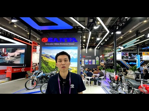 Видео: Мотоциклы SANYA. Интервью на выставке CFAIR.