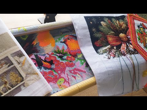 Видео: Вышитое в январе 2025. Лукас, китайские наборы, многоцветка.