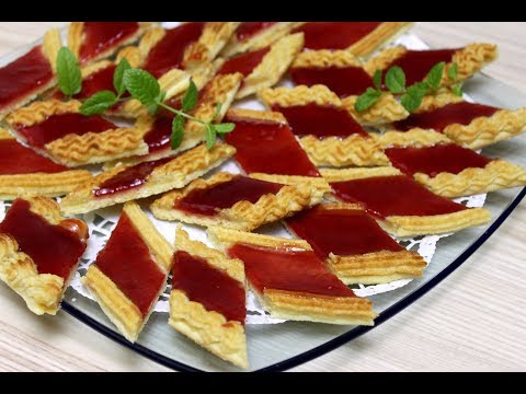 Видео: Печенье с марципаном и ягодным желе. Домашний ресторан®