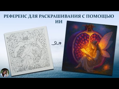 Видео: Как сгенерировать референс для раскрашивания с помощью ИИ
