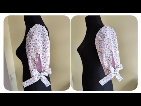 Видео: ✅🌺Никто не верит, что это просто. Уникальная техника шитья рукава с завязками