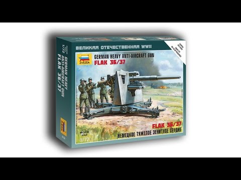 Видео: Обзор и сборка FLAK 36/37 Звезда 1/72