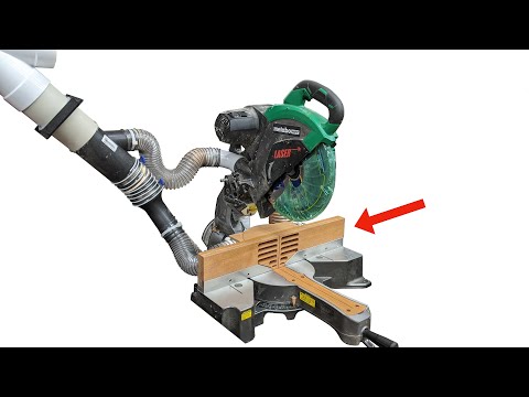 Видео: Можно ли улучшить пылеудаление торцовочной пилы с помощью излишков красного дерева?