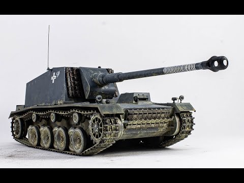 Видео: Штурер Эмиль. Покраска и везеринг самоходной установки Часть 2.