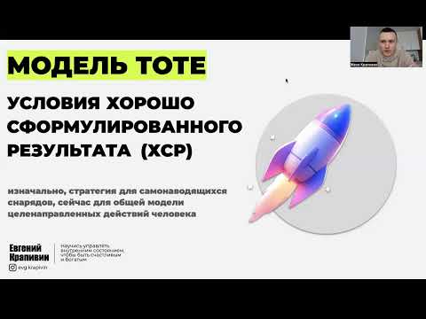 Видео: TOTE модель НЛП. Условия хорошо сформулированного результата